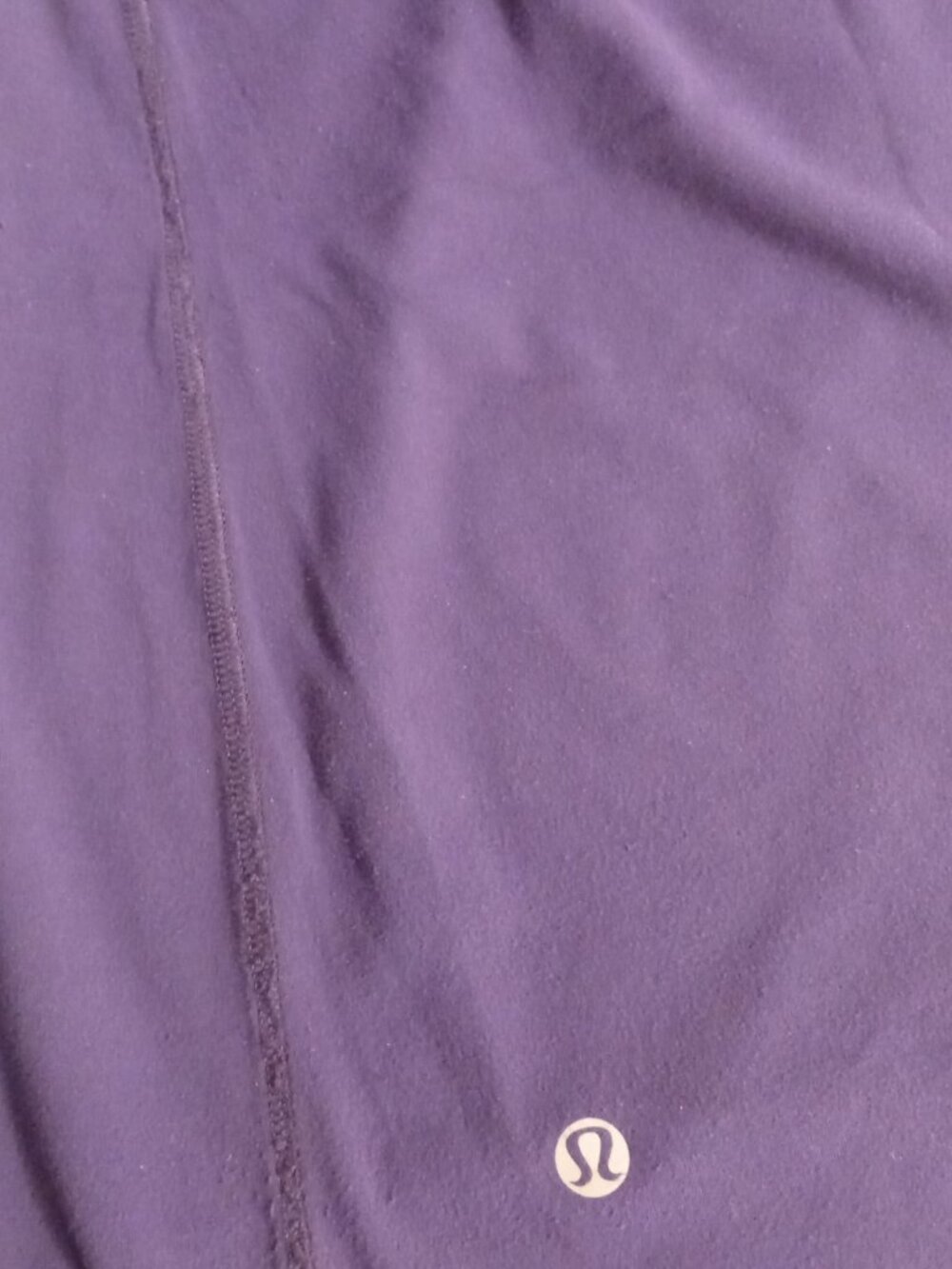 Lululemon Pedal Power Long Sleeve 6 Small Dense Purple Thumbholes Ruched Rulu - Picture 13 of 13